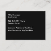 Bouwaannemer Moderne Visitekaartjes (Achterkant)