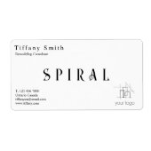 Bouwaannemer Papier Kraft Etiket (Voorkant)