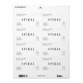 Bouwaannemer Papier Kraft Etiket (Full Sheet)