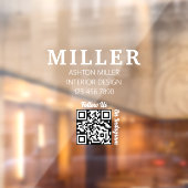 Bouwaannemer Qr Code Eenvoudig & Professioneel Raamsticker (Vel 2)