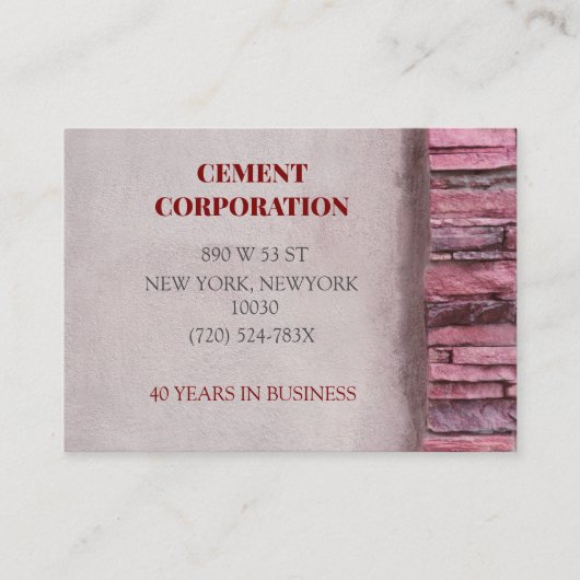 Bouwaannemer verbouwt betoncement visitekaartje (Voorkant)