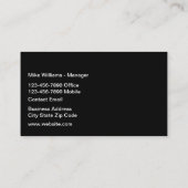 Bouwaannemers Moderne Visitekaartjes (Achterkant)