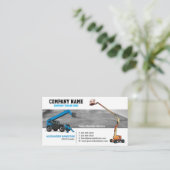 Bouwapparatuur en -diensten visitekaartje (Staand voorkant)