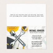 Bouwapparatuur | Handgereedschap voor thuisreparat Visitekaartje (Buitenkant ongevouwen)