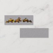 Bouwapparatuurkaart Mini Visitekaartje (Voorkant / Achterkant)