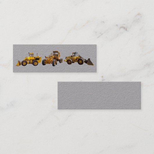 Bouwapparatuurkaart Mini Visitekaartje (Voorkant / Achterkant)