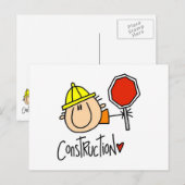 Bouwarbeider Briefkaart (Voorkant / Achterkant)