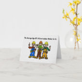 Bouwarbeider Flirtkaart Kaart (Gele Bloem)