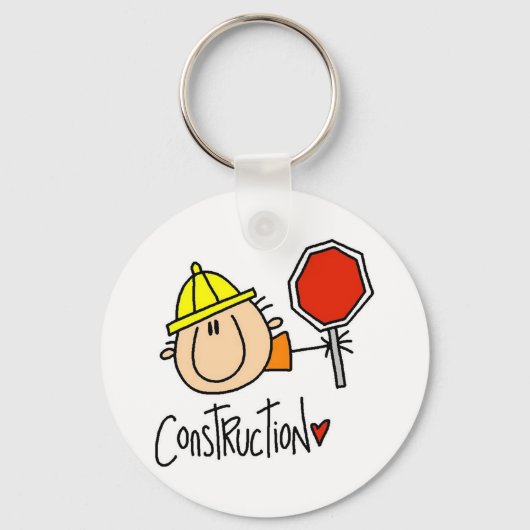 Bouwarbeider Sleutelhanger (Voorkant)