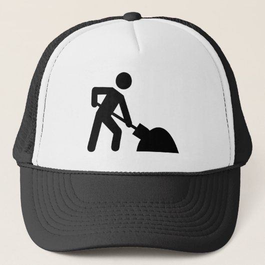 Bouwarbeider Trucker Pet (Voorkant)