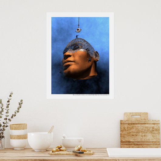 Bouwarbeiders - Le chantier Poster (Keuken)