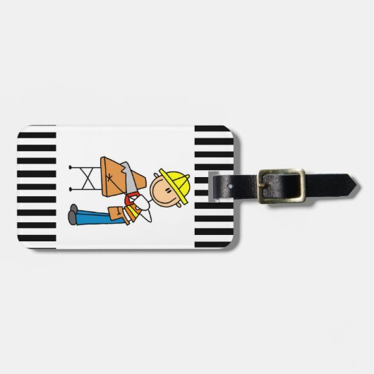 Bouwarbeiders Zagen Lumber Gifts Bagagelabel (Voorkant horizontaal)