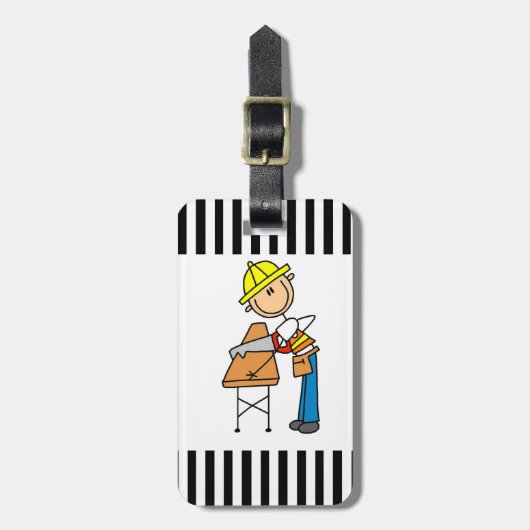 Bouwarbeiders Zagen Lumber Gifts Bagagelabel (Voorkant verticaal)