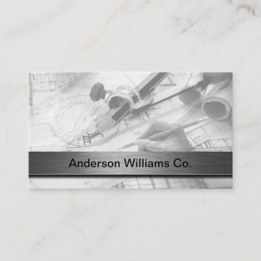Bouwarchitect Visitekaartjes (Voorkant)