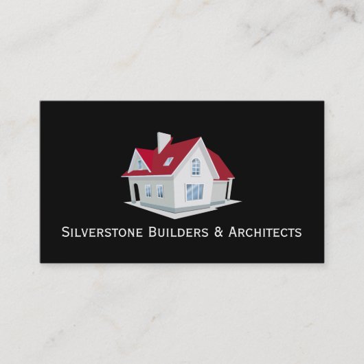 Bouwarchitecten van algemene contractanten visitekaartje (Voorkant)