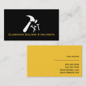 Bouwarchitecten van algemene contractanten visitekaartje (Voorkant / Achterkant)