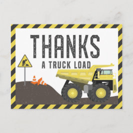 Bouwauto Verjaardag Bedankt Briefkaart