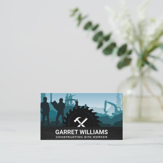Bouwbaan | Bouwgereedschap Visitekaartje (Staand voorkant)