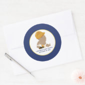Bouwbaby Shower Favor Sticker voor jongen (Envelop)