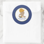 Bouwbaby Shower Favor Sticker voor jongen (Tas)