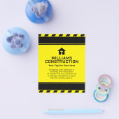 Bouwband met logo flyer (Enkel)