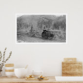 Bouwbanen in Alaska 1916 Poster (Keuken)