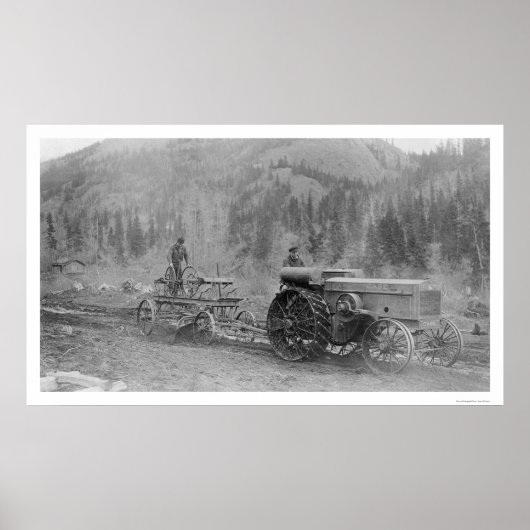 Bouwbanen in Alaska 1916 Poster (Voorkant)