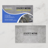 Bouwbedrijf - bewerkbare kleuren visitekaartje (Voorkant / Achterkant)