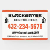 Bouwbedrijf Commercieel en residentieel Spandoek (Horizontaal)