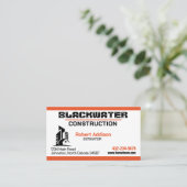 Bouwbedrijf Commercieel en residentieel Visitekaartje (Staand voorkant)