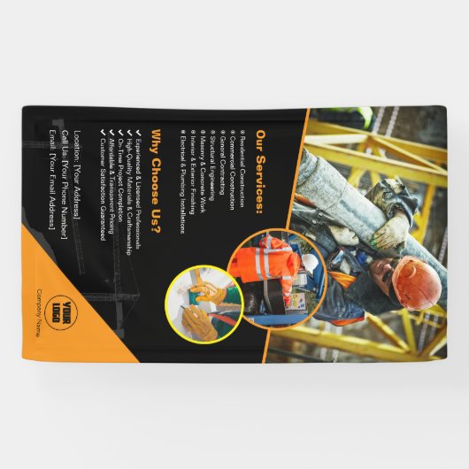 Bouwbedrijf Custom Banner (Horizontaal)