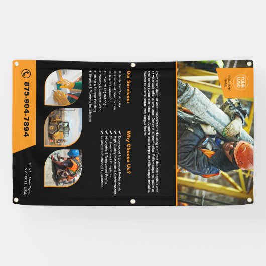 Bouwbedrijf Custom Banner (Horizontaal)