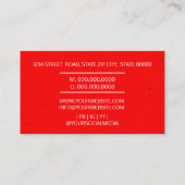 Bouwbedrijf en bouwbedrijf van graafmachines visitekaartje (Achterkant)