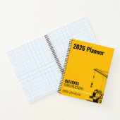 Bouwbedrijf, Geel & Zwart Kraanontwerp Notitieboek (Binnen)