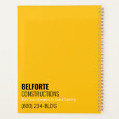 Bouwbedrijf, Geel & Zwart Kraanontwerp Planner (Achterkant)