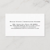 Bouwbedrijf Logo | stalen achtergrond Visitekaartje (Achterkant)