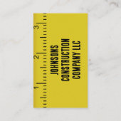 Bouwbedrijf Meetband Visitekaartje (Achterkant)