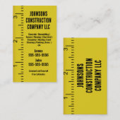 Bouwbedrijf Meetband Visitekaartje (Voorkant / Achterkant)
