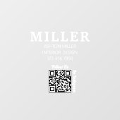 Bouwbedrijf Qr Code Eenvoudig & Professioneel Raamsticker (Vel)