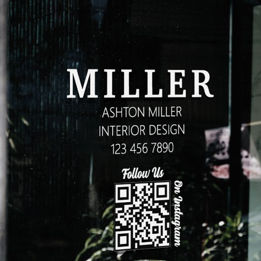 Bouwbedrijf Qr Code Eenvoudig & Professioneel Raamsticker