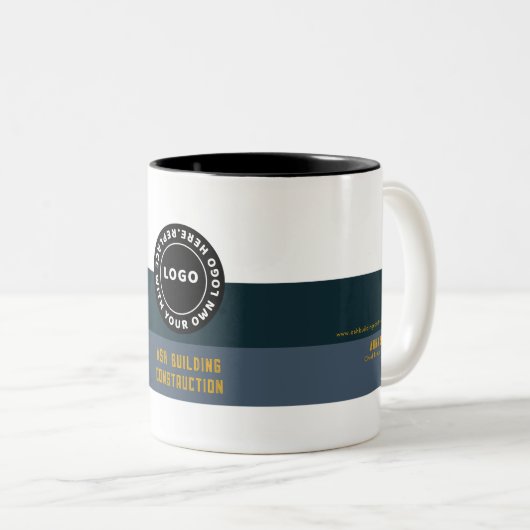 Bouwbedrijf Two-Tone Coffee Mok (Voorkant rechts)