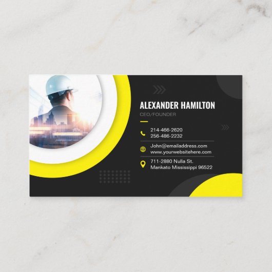 Bouwbedrijf Visitekaartje (Achterkant)