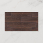 Bouwbedrijf Visitekaartje hout (Achterkant)