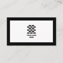 Bouwbedrijf voegt uw Logo zwart toe