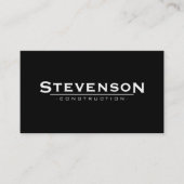 Bouwbedrijf Zwart Visitekaartje (Voorkant)