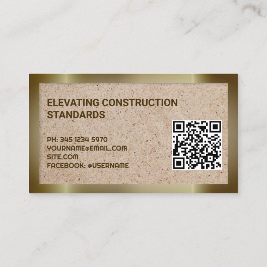Bouwbeheer Visitekaartje (Achterkant)