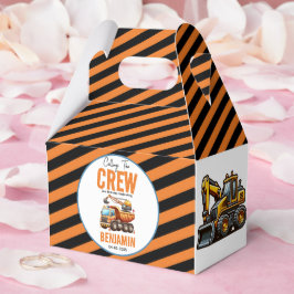 Bouwbemanning dump vrachtwagen jongen 2e verjaarda bedankdoosjes