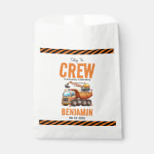 Bouwbemanning dump vrachtwagen jongen 2e verjaarda bedankzakje (Voorkant)