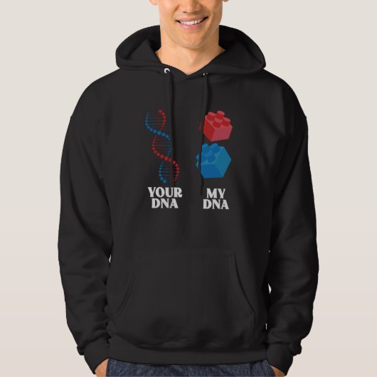 Bouwblok Mijn DNA Master Builder Speelgoedstenen Hoodie (Voorkant)