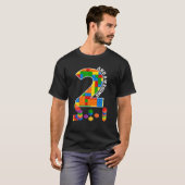 Bouwblokken 2 jaar oud Geweldige Birthda T-shirt (Voorkant volledig)